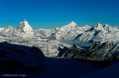 Matterhorn und Dent Blanche - es wird heller