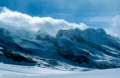 Über den Gornergletscher - im Hintergrund die Zwillinge und Roc Noir