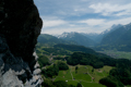 Blick aus der 'Transsibiria' auf Meiringen