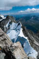 Blick vom Gipfel auf den Rochefortgrat