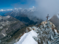 Blick vom Gipfel auf Zermatt