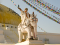 Reiterstatue in Bodnath