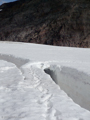Grosse Spalte auf dem Hohberggletscher