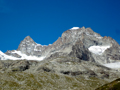 Blick auf Wellenkuppe (rechts) und Obergabelhorn (links)
