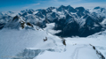 Blick vom Bishorngipfel auf Dom und Täschhorn